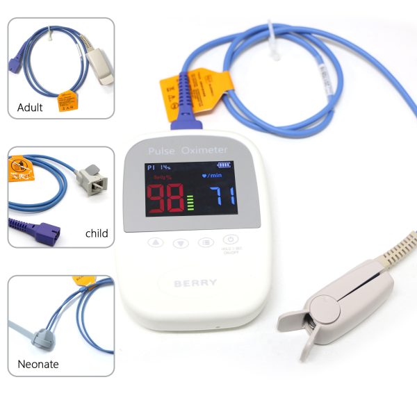 Handheld pulse oximeter with bluetooth